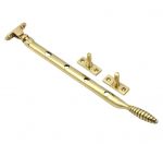 Solid Polished Brass "beehivel" 8" LH / RH Window Stay (PB2022A)